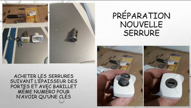 sécurisation  porte coffre campingcar