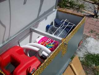 coffre sous porte vélos