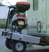 porte moto sur remorque courte