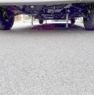 vue des verins en position de stabilisation